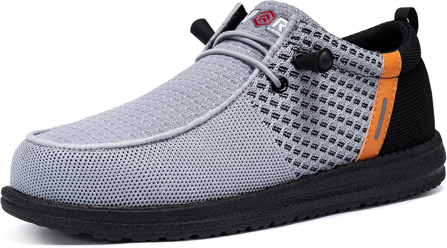 Мужские слипоны с защитным стальным носком LARNMERN, легкие, удобные для отдыха и ходьбы, кроссовки, лоферы с стальным носком, оранжевый/серый
Мужские слипоны с защитным стальным носком LARNMERN, легкие, удобные для отдыха и ходьбы, кроссовки, лоферы с стальным носком, оранжевый/серый