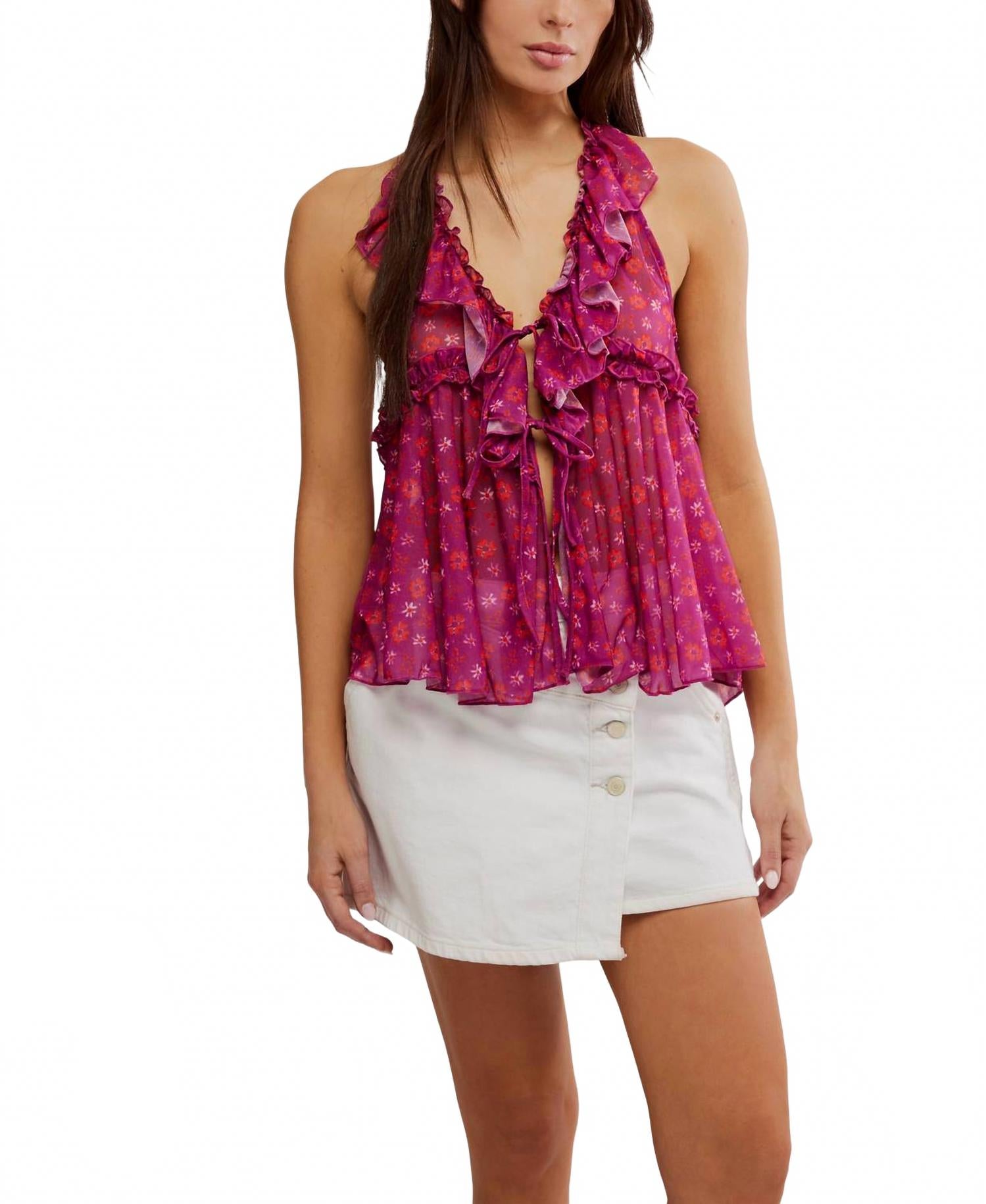 Бесстрашный вязаный топ в комбинации "Драконий фрукт" Free People, Dragonfruit Combo
Бесстрашный вязаный топ в комбинации "Драконий фрукт" Free People, Dragonfruit Combo