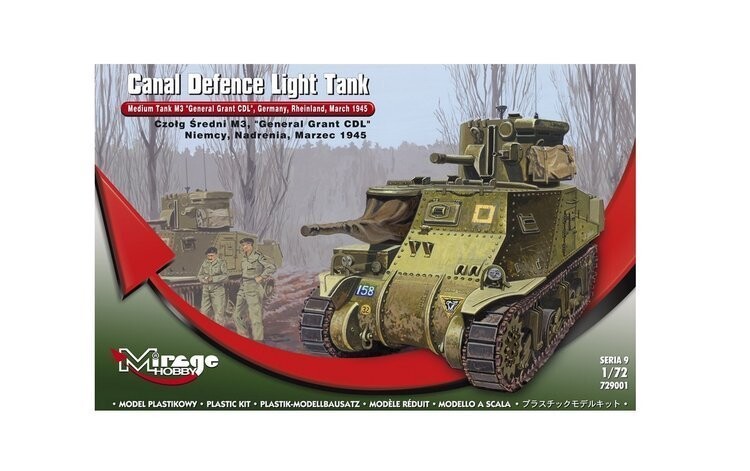 Mirage, Средний танк M3 General Grant, комплект модели 1:72
Mirage, Средний танк M3 General Grant, комплект модели 1:72