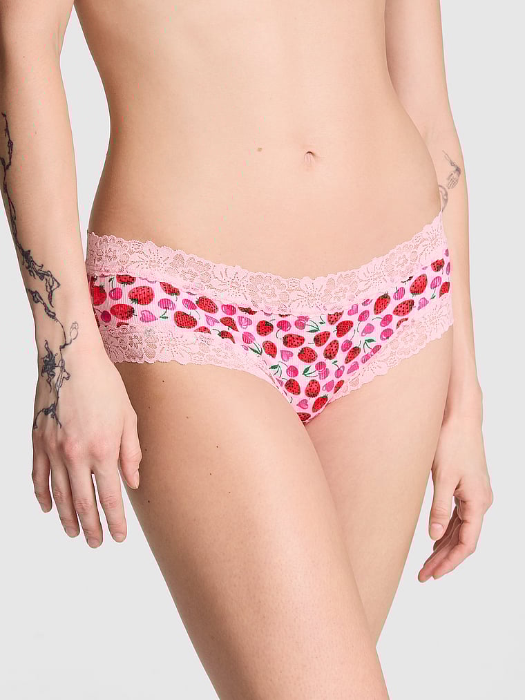 Кружевные трусики Wink с дерзкой отделкой Pink, lace trim pink cherry heart print
Кружевные трусики Wink с дерзкой отделкой Pink, lace trim pink cherry heart print