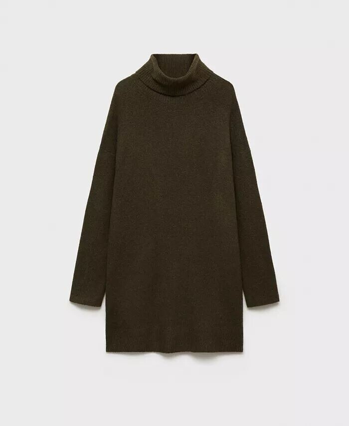 Женское короткое трикотажное платье с высоким воротом MANGO, коричневый/бежевый
Женское короткое трикотажное платье с высоким воротом MANGO, коричневый/бежевый