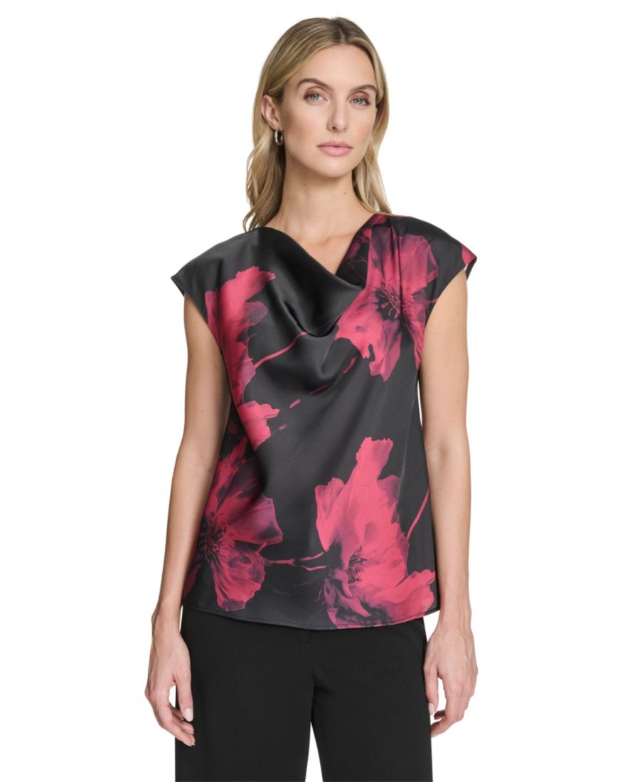 Женская блузка с воротником-хомутом Calvin Klein, Cranberry Multi
Женская блузка с воротником-хомутом Calvin Klein, Cranberry Multi