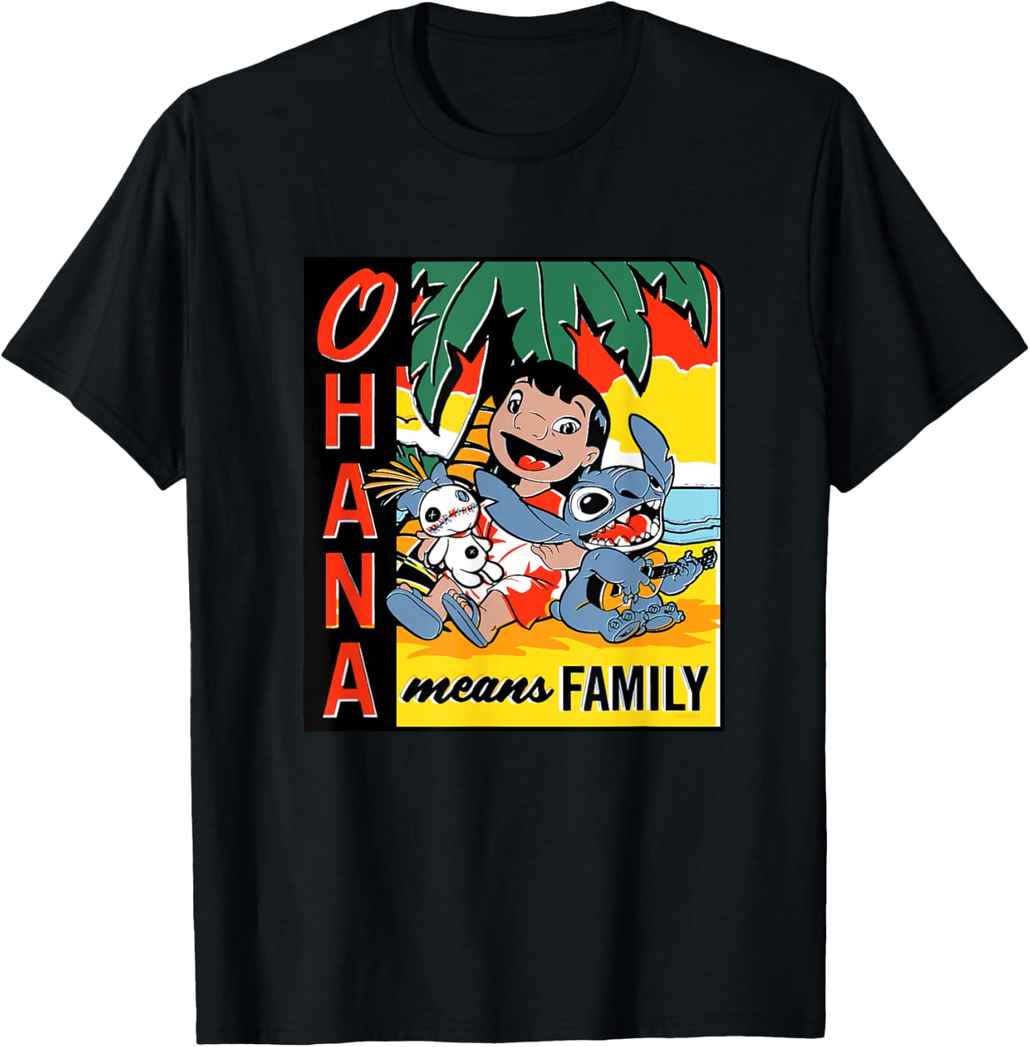 Футболка Disney Lilo & Stitch Ohana Means Family, черная
Футболка Disney Lilo & Stitch Ohana Means Family, черная