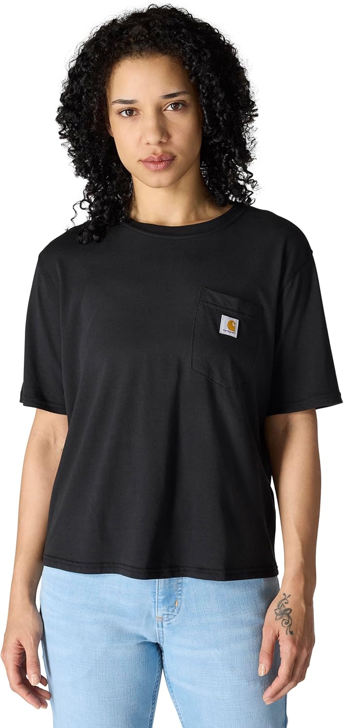 Carhartt женская футболка с карманом, свободного кроя, с коротким рукавом, из серии Tencel Fiber (также доступна в размерах Plus), Black, Черный, Carhartt женская футболка с карманом, свободного кроя, с коротким рукавом, из серии Tencel Fiber (также досту
Carhartt женская футболка с карманом, свободного кроя, с коротким рукавом, из серии Tencel Fiber (также доступна в размерах Plus), Black, Черный, Carhartt женская футболка с карманом, свободного кроя, с коротким рукавом, из серии Tencel Fiber (также досту