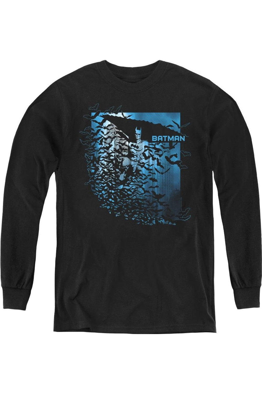 Футболка с длинным рукавом для детей "Batman: Летучая мышь среди летучих мышей" Gildan, черный
Футболка с длинным рукавом для детей "Batman: Летучая мышь среди летучих мышей" Gildan, черный