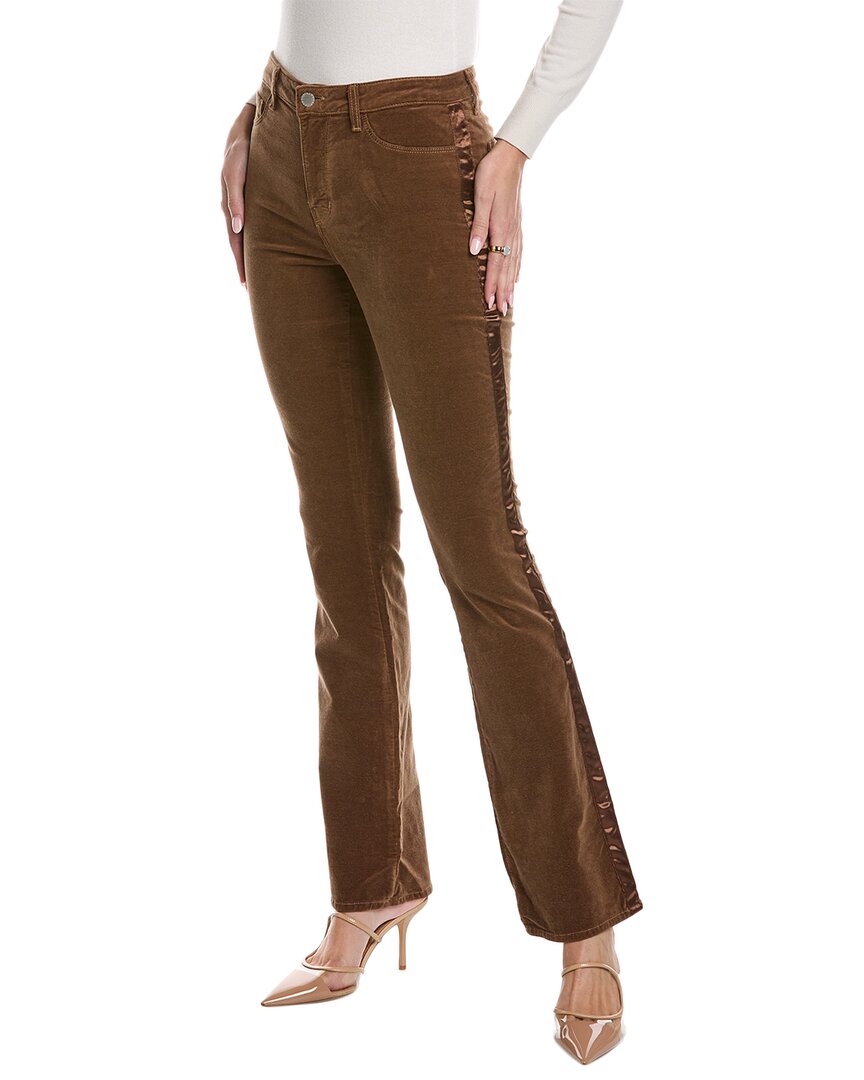 L'AGENCE Stevie Прямые брюки-смокинг с высокой посадкой, коричневый
L'AGENCE Stevie Прямые брюки-смокинг с высокой посадкой, коричневый