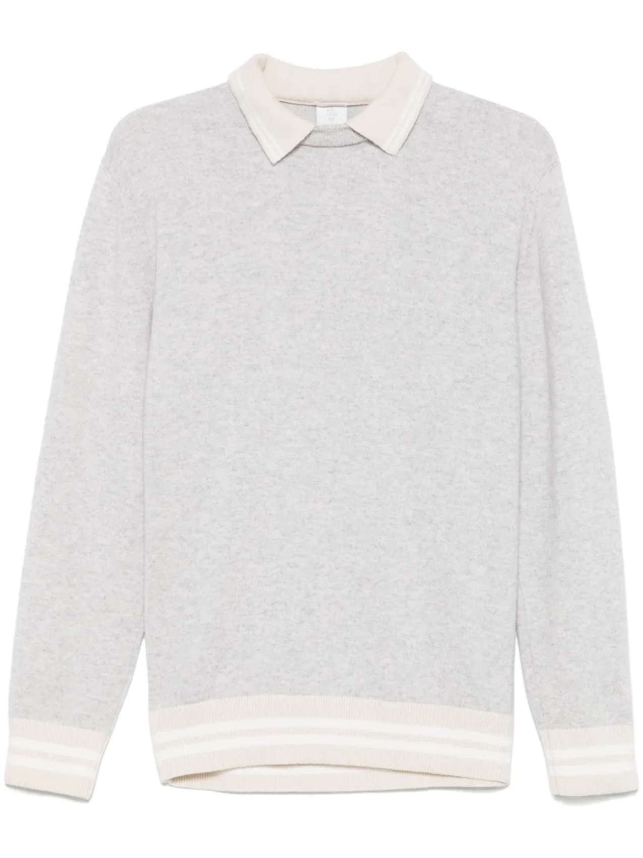 Eleventy свитер поло, серый 
Eleventy свитер поло, серый