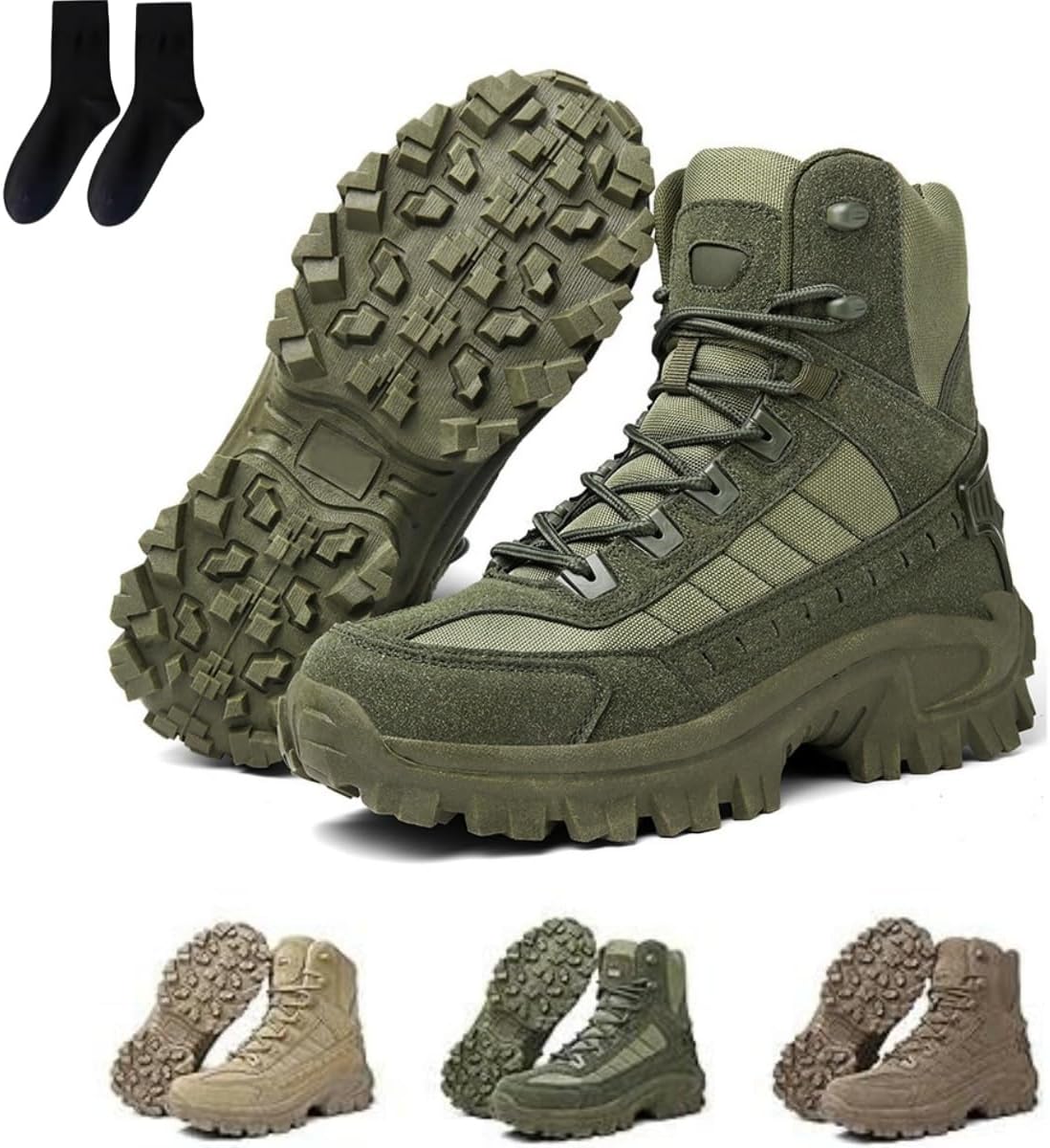 Водонепроницаемые ортопедические противопроколные и походные ботинки для мужчин Generic, зеленый
Водонепроницаемые ортопедические противопроколные и походные ботинки для мужчин Generic, зеленый