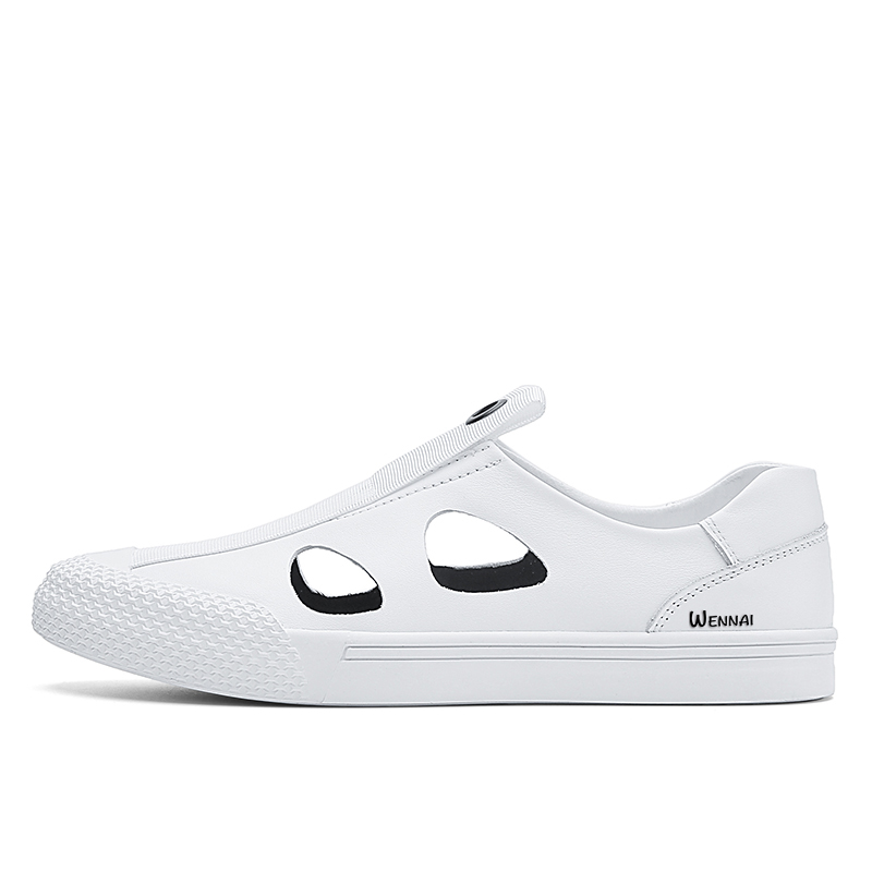 Wen Nai Повседневные туфли мужские белые с вырезами
Wen Nai Повседневные туфли мужские белые с вырезами