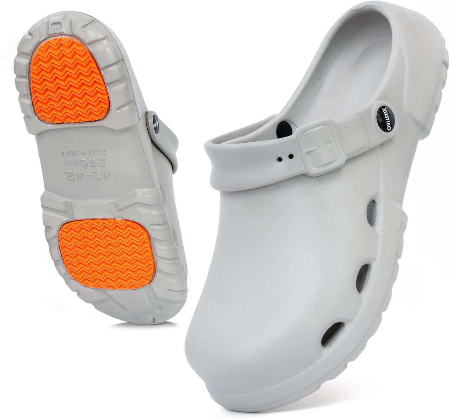 Рабочие сабо HORMAUWORD унисекс для мужчин и женщин, с отверстиями, дышащие, противоскользящие, с поддержкой свода стопы, легкие пляжные тапочки для медсестер, садоводов, для использования в помещении и на открытом воздухе, серый
Рабочие сабо HORMAUWORD унисекс для мужчин и женщин, с отверстиями, дышащие, противоскользящие, с поддержкой свода стопы, легкие пляжные тапочки для медсестер, садоводов, для использования в помещении и на открытом воздухе, серый