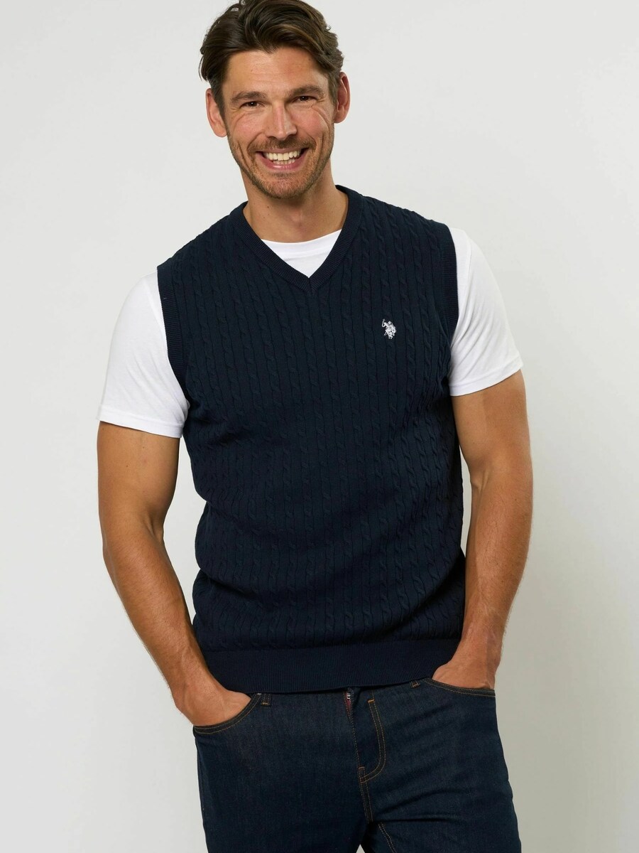 Жилет-свитер U.S. POLO ASSN. Samuel, темно-синий
Жилет-свитер U.S. POLO ASSN. Samuel, темно-синий