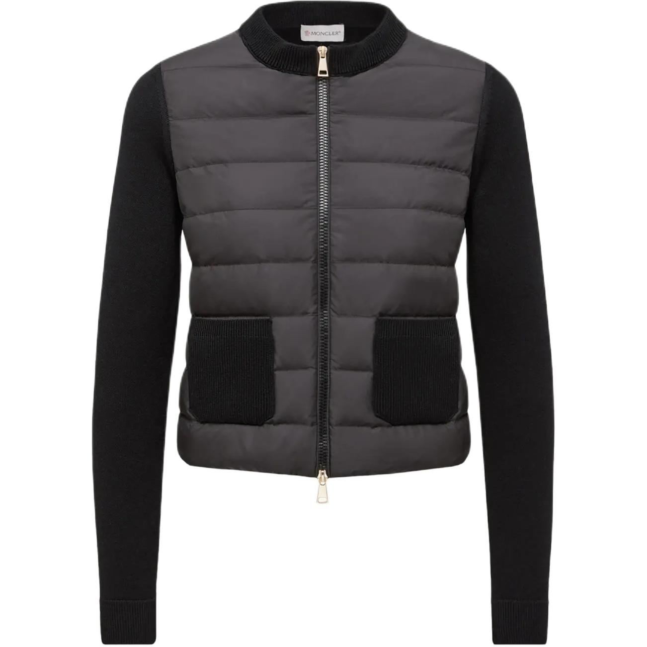 Куртка стеганая с молнией и нашивкой с логотипом Moncler, черный
Куртка стеганая с молнией и нашивкой с логотипом Moncler, черный