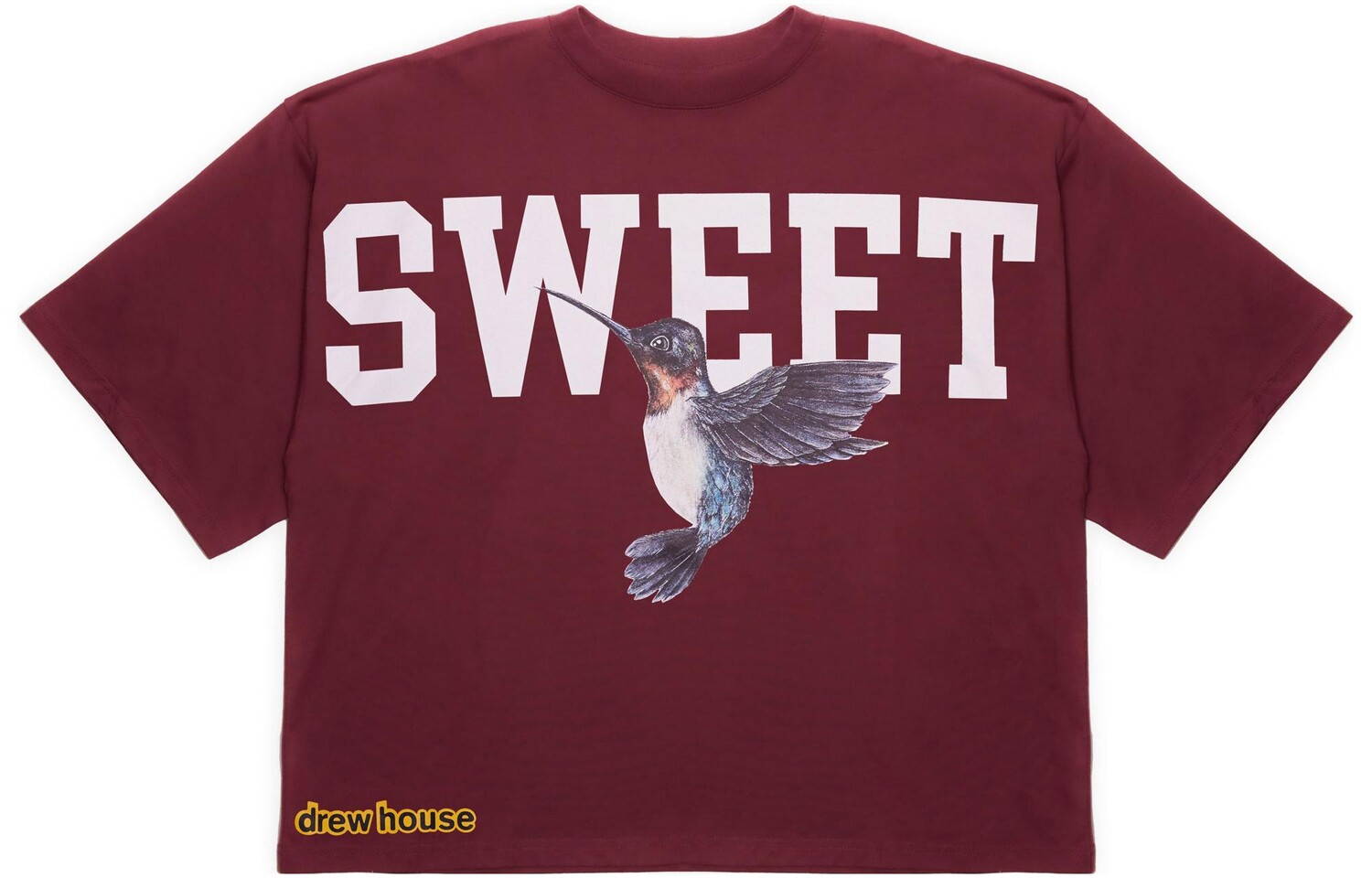 Футболка Hummingbirds Summer Collection унисекс бордового цвета Drew House, цвет Burgundy 
Футболка Hummingbirds Summer Collection унисекс бордового цвета Drew House, цвет Burgundy