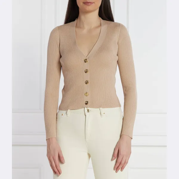 Шелковый кардиган узкого кроя Pinko, бежевый
Шелковый кардиган узкого кроя Pinko, бежевый