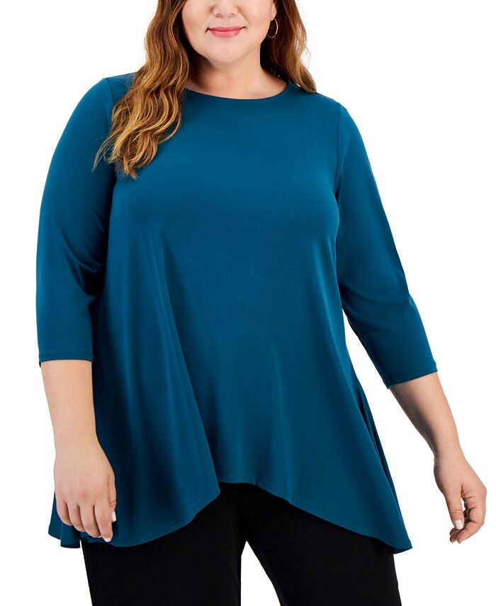 Свободный топ больших размеров JM Collection, зеленый
Свободный топ больших размеров JM Collection, зеленый