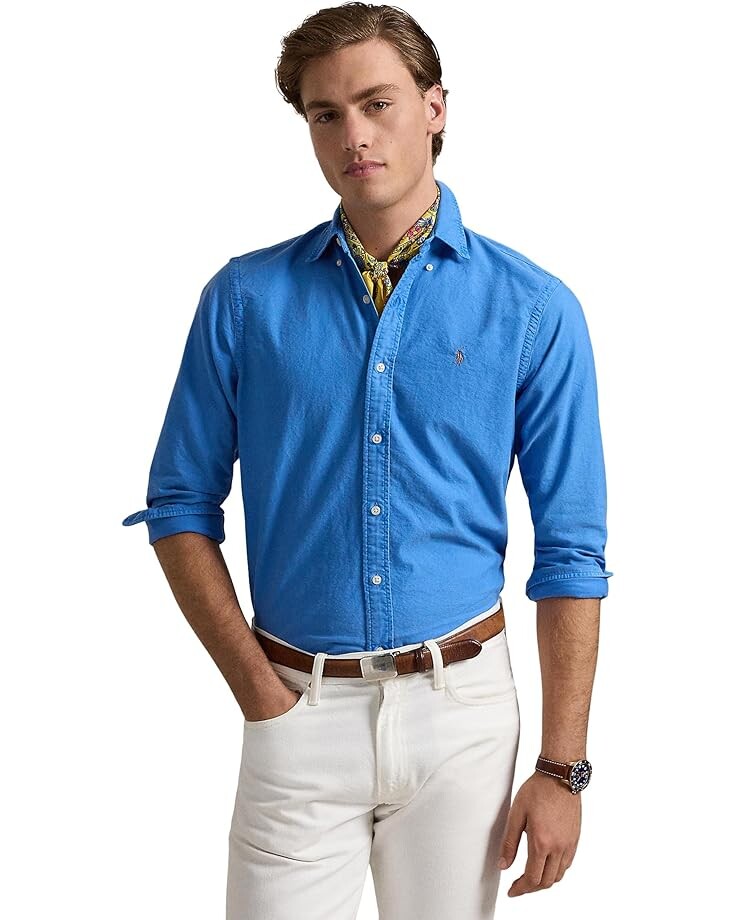 Поло Polo Ralph Lauren Long Sleeve Garmet Dyed Oxford - Classic, цвет Blue Orbit
Поло Polo Ralph Lauren Long Sleeve Garmet Dyed Oxford - Classic, цвет Blue Orbit
