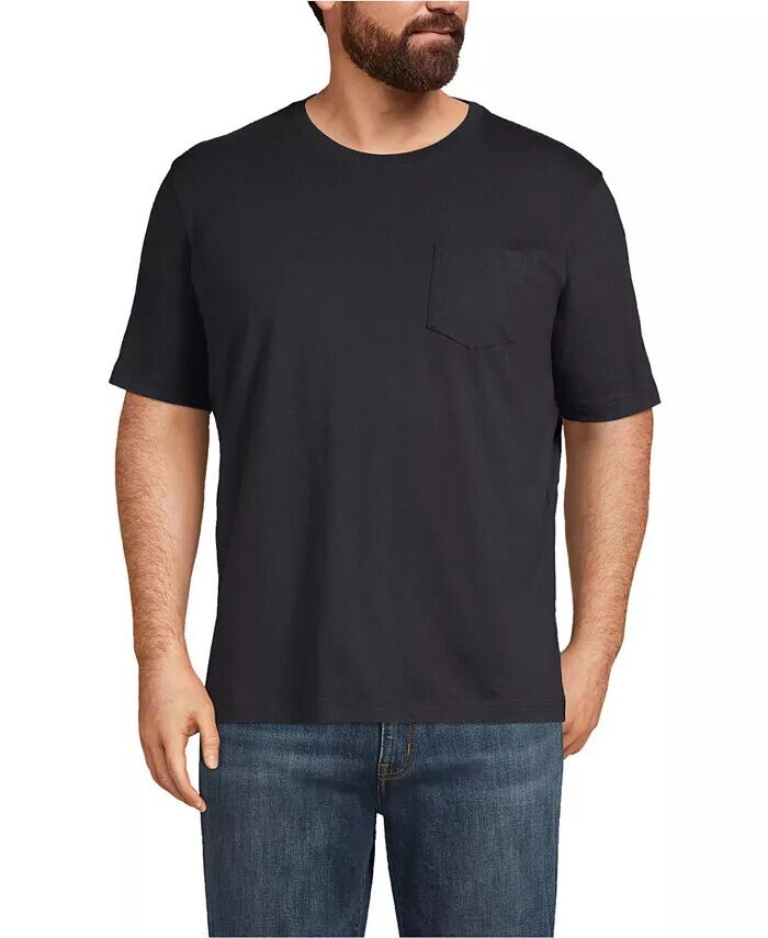 Футболка мужская Tall Super-T с коротким рукавом и карманом Lands' End, черный
Футболка мужская Tall Super-T с коротким рукавом и карманом Lands' End, черный