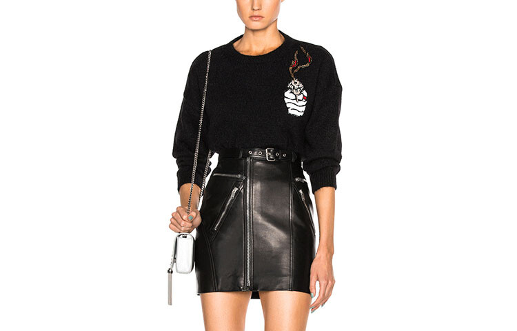 Свитер женский Saint Laurent с вышивкой, черный / белый
Свитер женский Saint Laurent с вышивкой, черный / белый