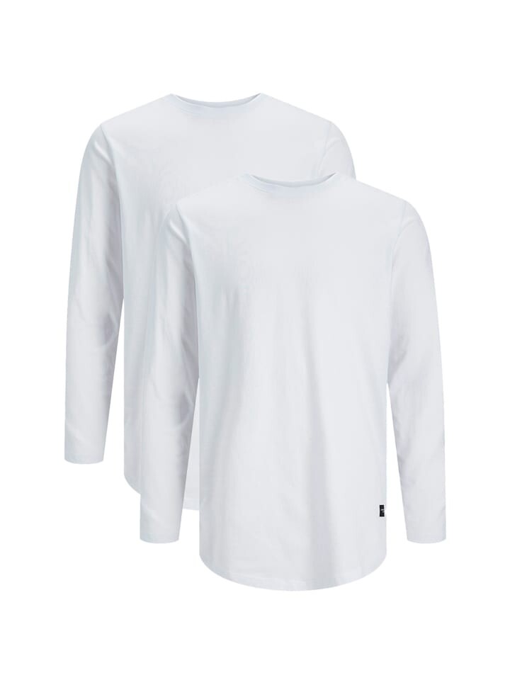 Футболка Jack & Jones Langarmshirt Jjenoa, белый 
Футболка Jack & Jones Langarmshirt Jjenoa, белый