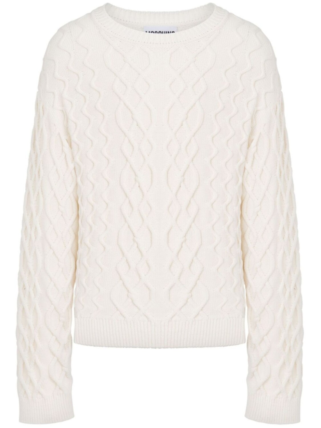 Джемпер с логотипом Moschino, белый 
Джемпер с логотипом Moschino, белый