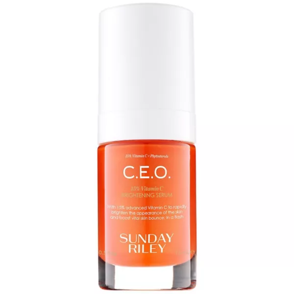 Mini ceo 15% витамин С осветляющая сыворотка Sunday Riley
Mini ceo 15% витамин С осветляющая сыворотка Sunday Riley