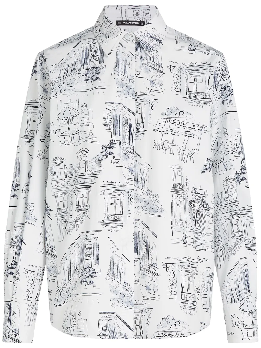 Рубашка Parra из коллаборации с Jorge KARL LAGERFELD, белый
Рубашка Parra из коллаборации с Jorge KARL LAGERFELD, белый