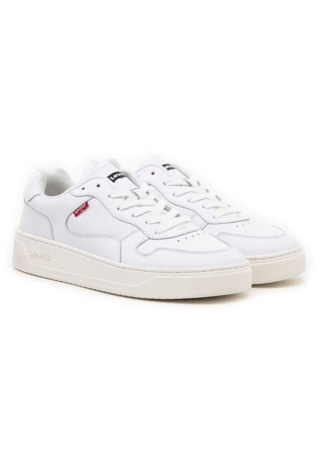 Кроссовки - скользящие кроссовки кожаные однотонные Levi'S, белый
Кроссовки - скользящие кроссовки кожаные однотонные Levi'S, белый