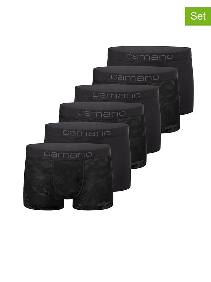 Camano Комплект из 6 штук: боксерские трусы черного цвета
Camano Комплект из 6 штук: боксерские трусы черного цвета