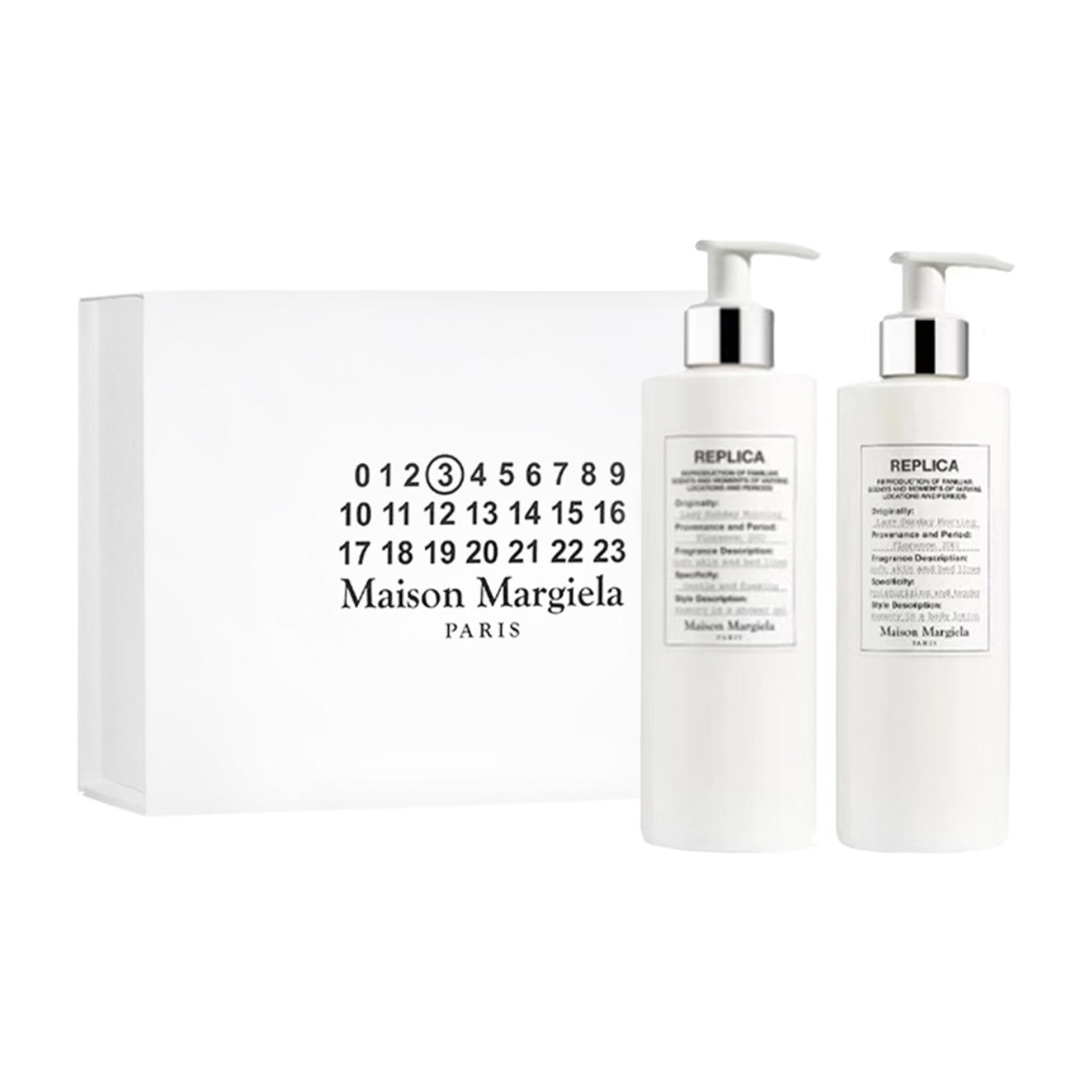 Набор для ухода lazy weekend ароматические эффекты гель для душа 200мл + лосьон для тела 200мл Maison Margiela
Набор для ухода lazy weekend ароматические эффекты гель для душа 200мл + лосьон для тела 200мл Maison Margiela