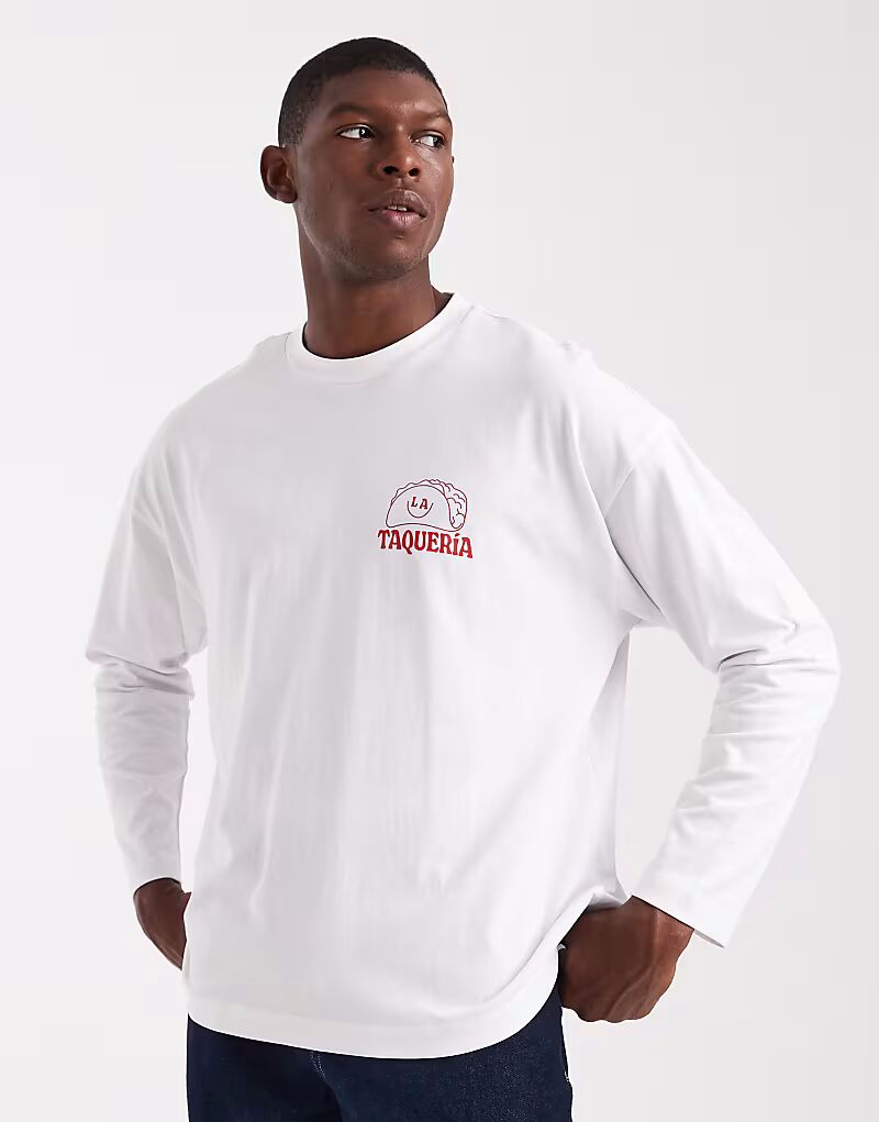 Футболка оверсайз с принтом тако на груди, белая Asos Design, Белый, Футболка оверсайз с принтом тако на груди, белая Asos Design
Футболка оверсайз с принтом тако на груди, белая Asos Design, Белый, Футболка оверсайз с принтом тако на груди, белая Asos Design