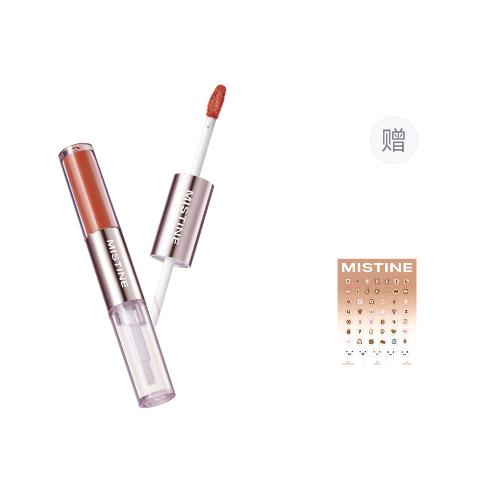 Блеск для губ Tipsy Long Lasting Dual Head Matte, легко растушевывается, придает губам сияющий и естественный вид Mistine, d09 оранжевый sea sweet champagne
Блеск для губ Tipsy Long Lasting Dual Head Matte, легко растушевывается, придает губам сияющий и естественный вид Mistine, d09 оранжевый sea sweet champagne