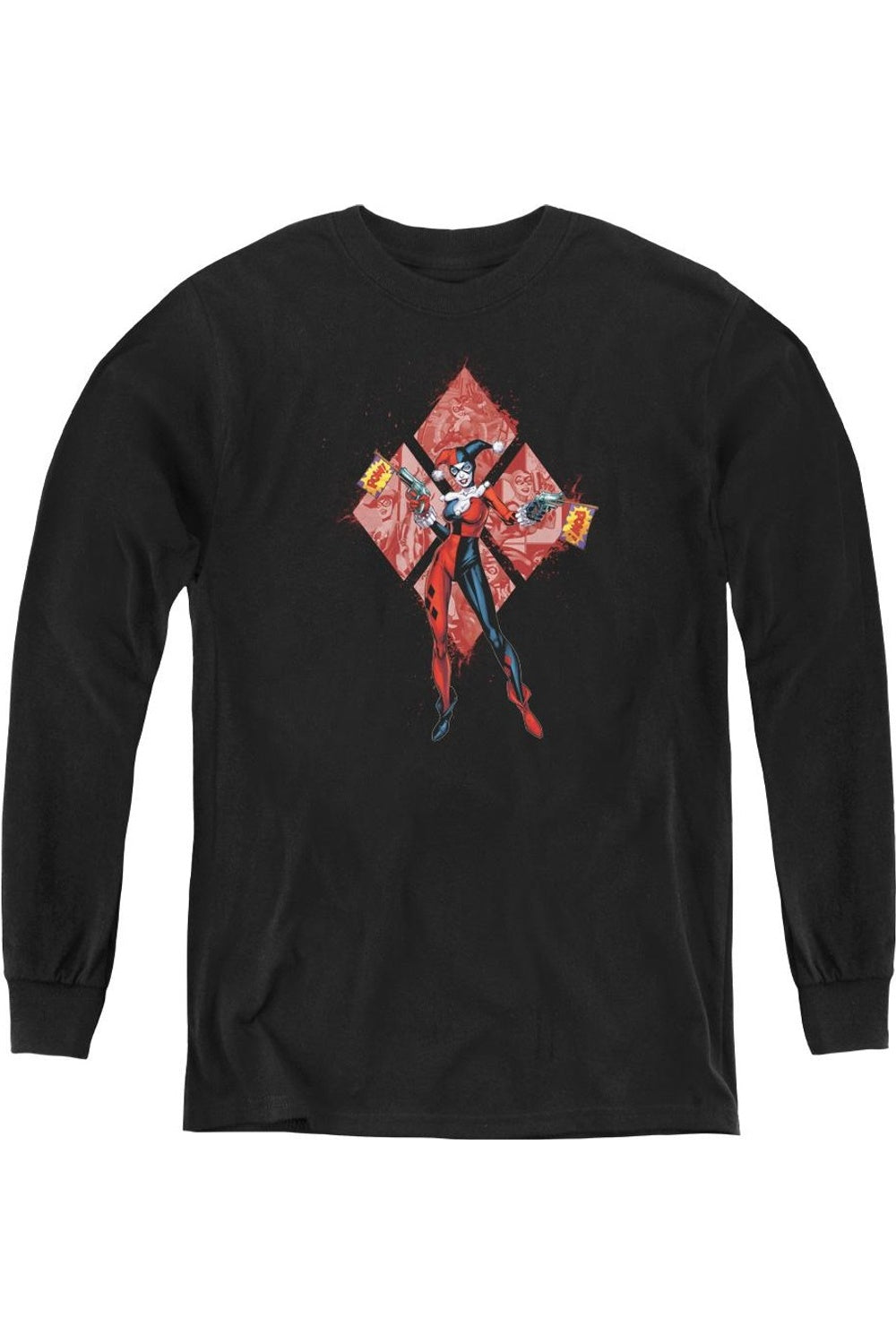 Футболка с длинным рукавом для подростков Batman и Harley Quinn (бриллианты) Gildan, черный
Футболка с длинным рукавом для подростков Batman и Harley Quinn (бриллианты) Gildan, черный