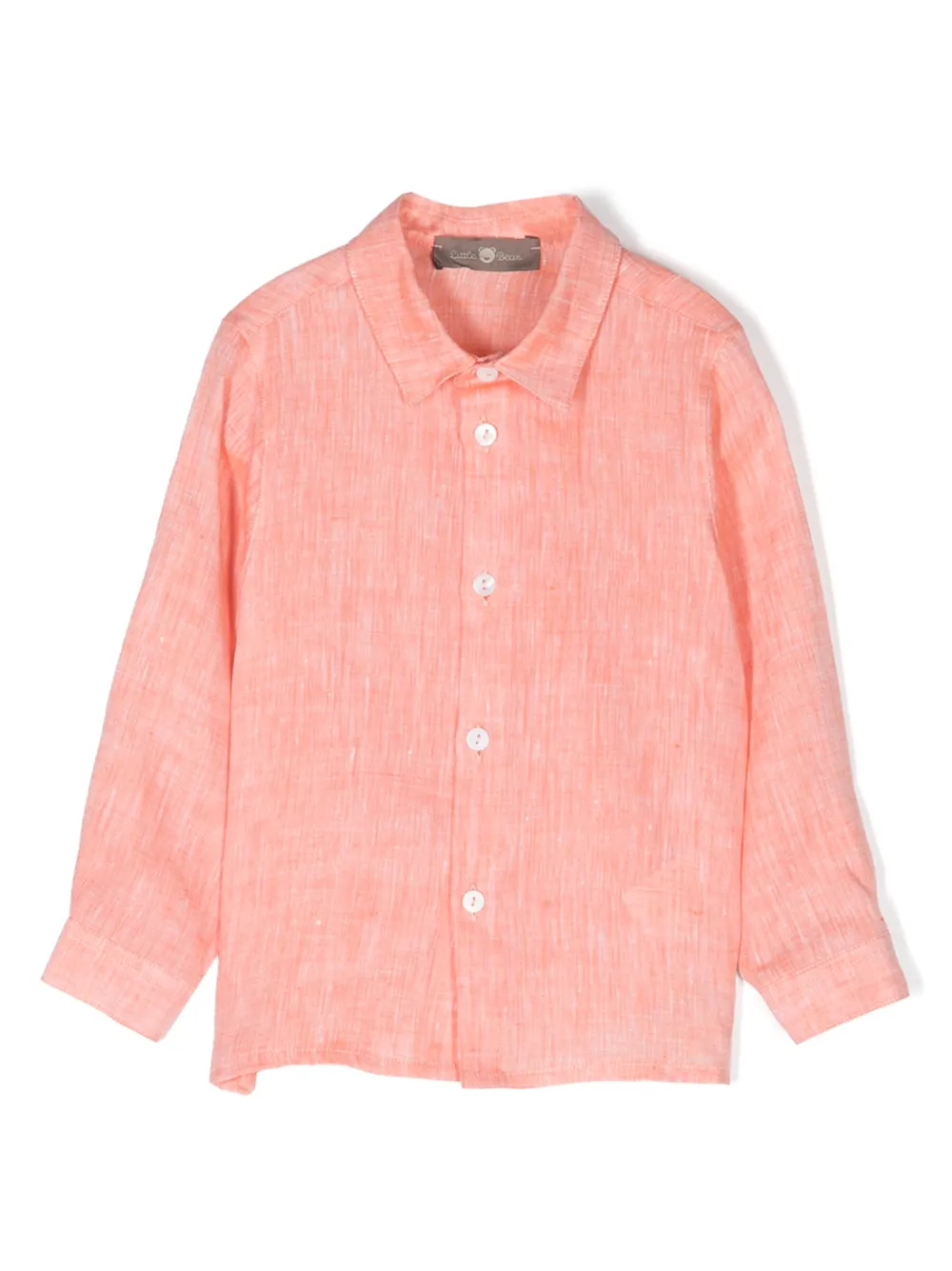 Льняная рубашка на пуговицах Little Bear, оранжевый
Льняная рубашка на пуговицах Little Bear, оранжевый