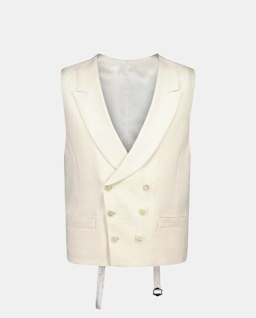 Мужской однотонный льняной жилет Emidio Tucci, светло-бежевый
Мужской однотонный льняной жилет Emidio Tucci, светло-бежевый