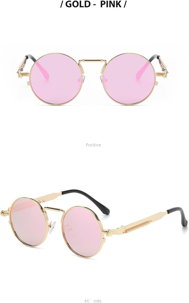 Солнцезащитные очки в стиле стимпанк для мужчин, профессиональные очки с защитой от УФ-излучения, круглые готические очки, женские солнцезащитные очки в металлической оправе в стиле рейв Generic, 1
Солнцезащитные очки в стиле стимпанк для мужчин, профессиональные очки с защитой от УФ-излучения, круглые готические очки, женские солнцезащитные очки в металлической оправе в стиле рейв Generic, 1