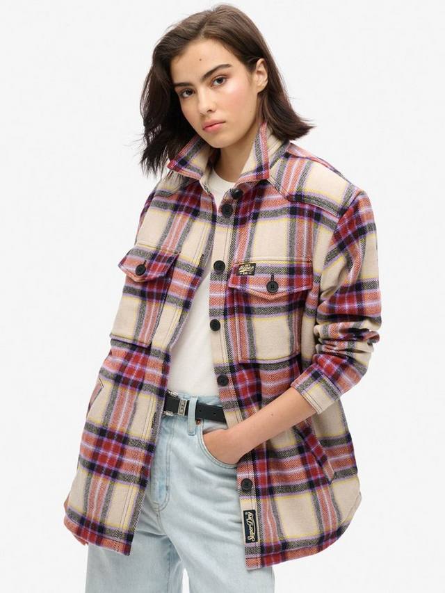 Борг клетчатая рубашка-овершерт Superdry, Brown/Purple/Yellow
Борг клетчатая рубашка-овершерт Superdry, Brown/Purple/Yellow