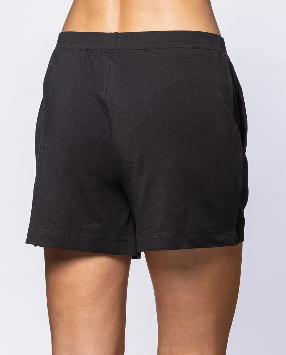 Женские короткие пижамные брюки из хлопка стрейч Punto Blanco, черный 
Женские короткие пижамные брюки из хлопка стрейч Punto Blanco, черный