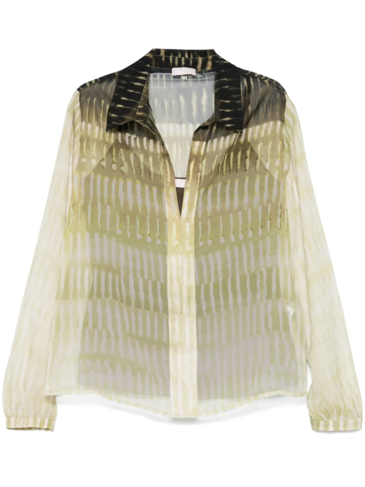 Блузка из шифона с принтом LIU JO, зеленый 
Блузка из шифона с принтом LIU JO, зеленый