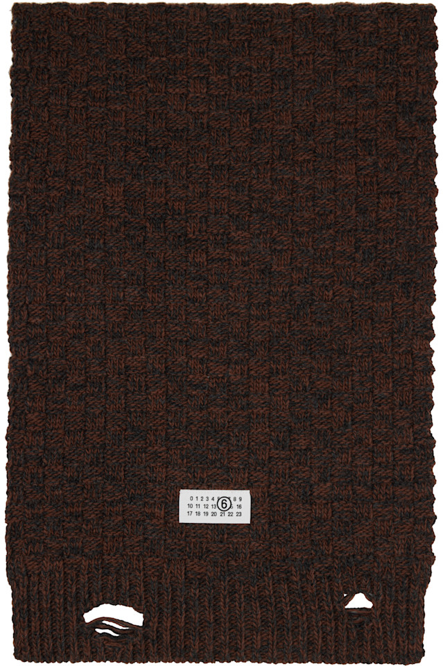 Шарф в стиле дистресс Mm6 Maison Margiela, серый
Шарф в стиле дистресс Mm6 Maison Margiela, серый