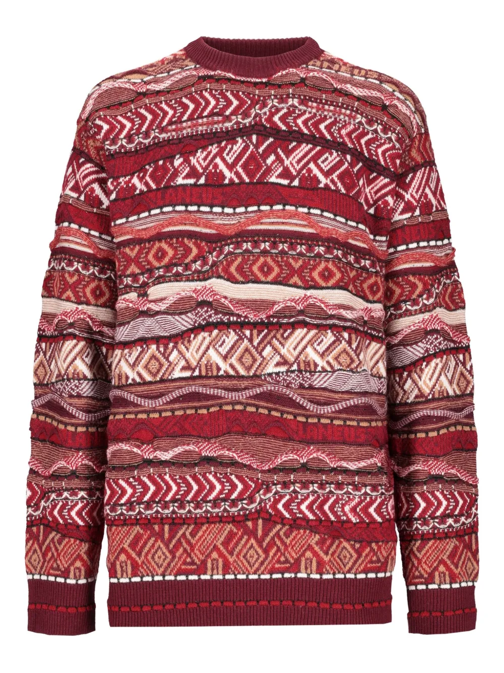 Свитер с геометричным узором Laneus, красный
Свитер с геометричным узором Laneus, красный