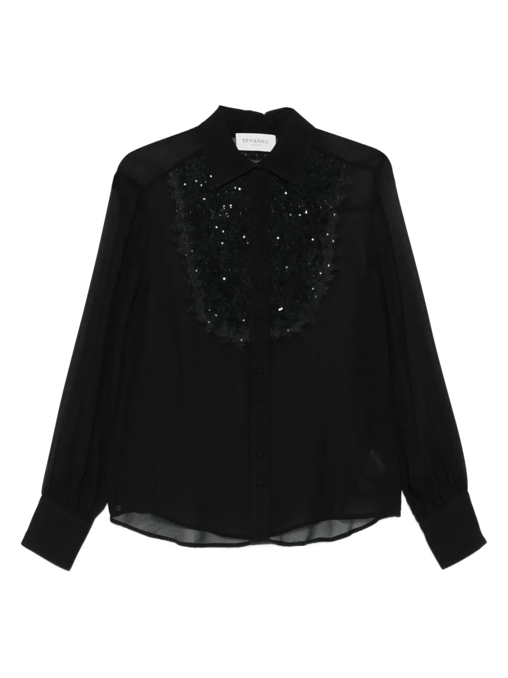 Декорированная блузка Ermanno Firenze, черный
Декорированная блузка Ermanno Firenze, черный