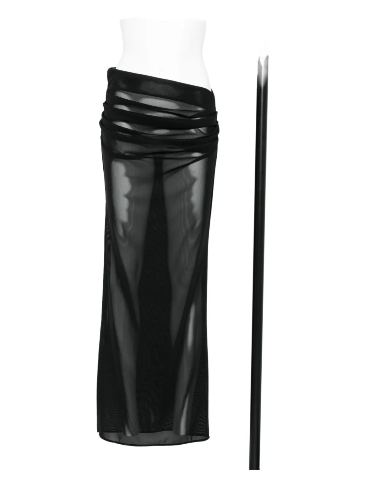 Юбка миди из сетчатой ткани с драпировкой Alex Perry Tucked Column, черный
Юбка миди из сетчатой ткани с драпировкой Alex Perry Tucked Column, черный