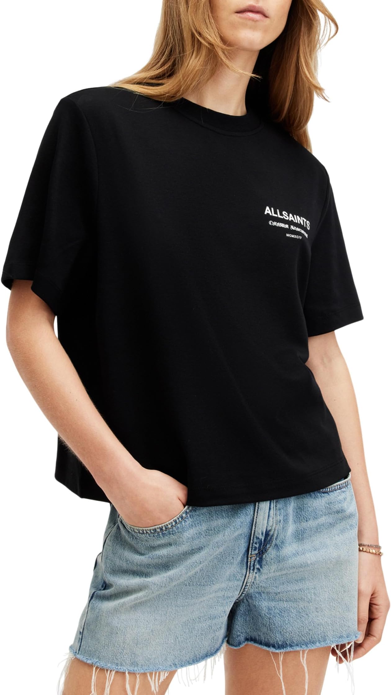 Футболка AllSaints Omnium Lisa Tee, черный
Футболка AllSaints Omnium Lisa Tee, черный