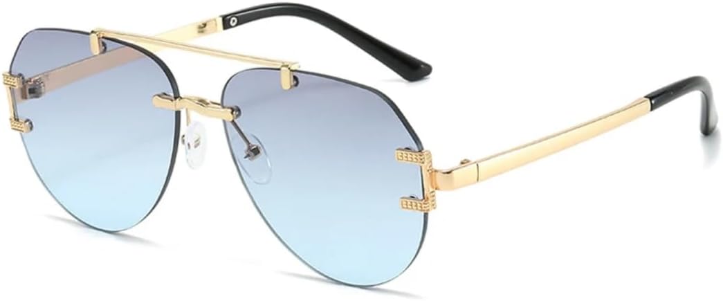 Роскошные женские овальные солнцезащитные очки в классическом металлическом исполнении для вождения, модные мужские повседневные солнцезащитные очки VFDHN, Gold Gray Blue
Роскошные женские овальные солнцезащитные очки в классическом металлическом исполнении для вождения, модные мужские повседневные солнцезащитные очки VFDHN, Gold Gray Blue