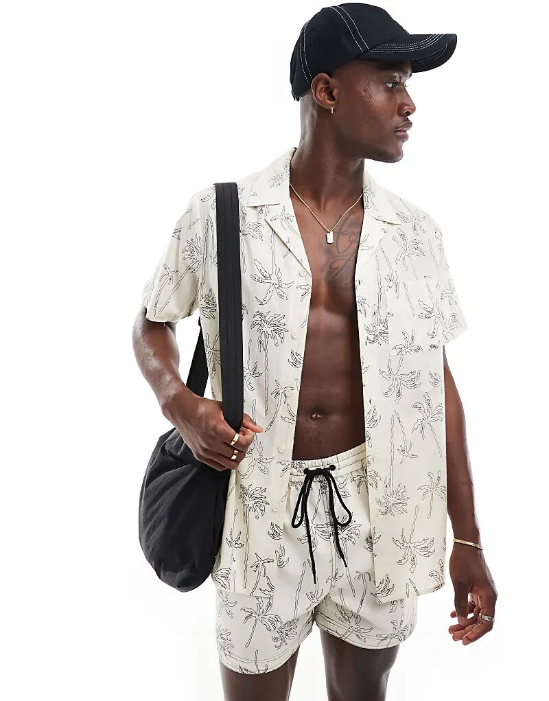 Рубашка с коротким рукавом palm beach кремового цвета South Beach
Рубашка с коротким рукавом palm beach кремового цвета South Beach