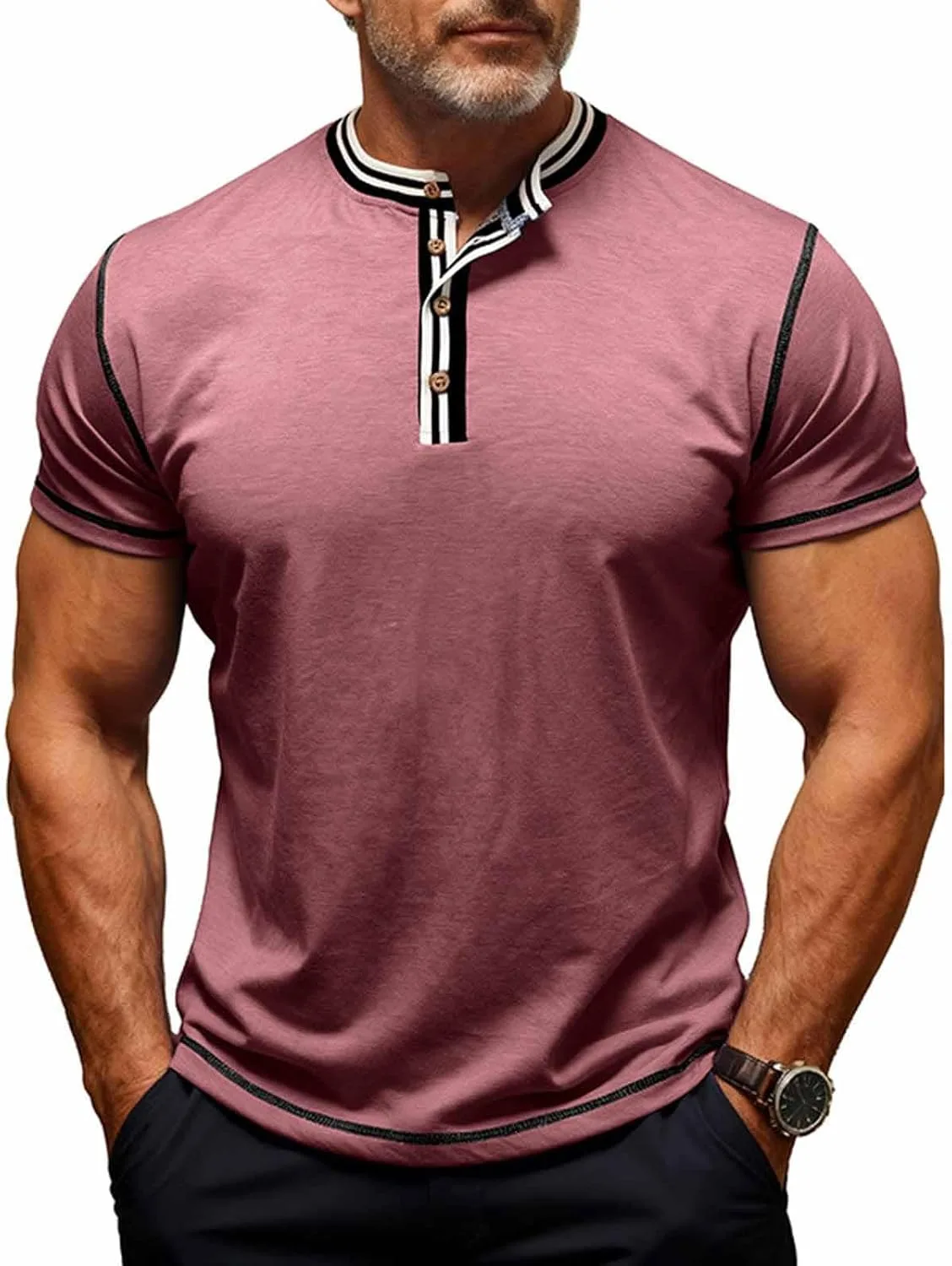 Мужская футболка-поло с коротким рукавом и контрастной отделкой Slim Fit
Мужская футболка-поло с коротким рукавом и контрастной отделкой Slim Fit