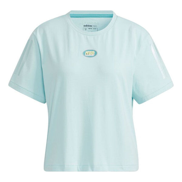 Футболка neo july tee 3 leisure sports short sleeve green Adidas, зеленый 
Футболка neo july tee 3 leisure sports short sleeve green Adidas, зеленый