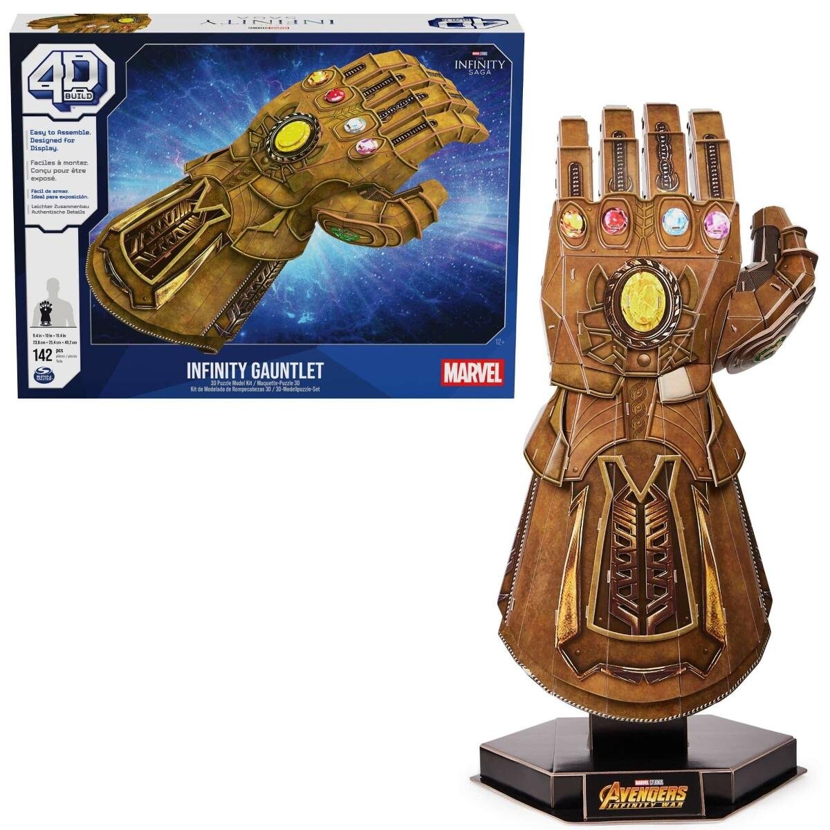 4D Puzzle Build 3D-модель Marvel Infinity Gauntlet для сборки Spin Master
4D Puzzle Build 3D-модель Marvel Infinity Gauntlet для сборки Spin Master