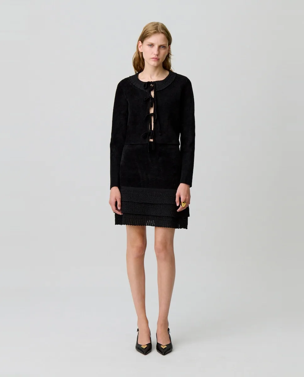 Вельветовая трикотажная юбка Claudie Pierlot, черный
Вельветовая трикотажная юбка Claudie Pierlot, черный