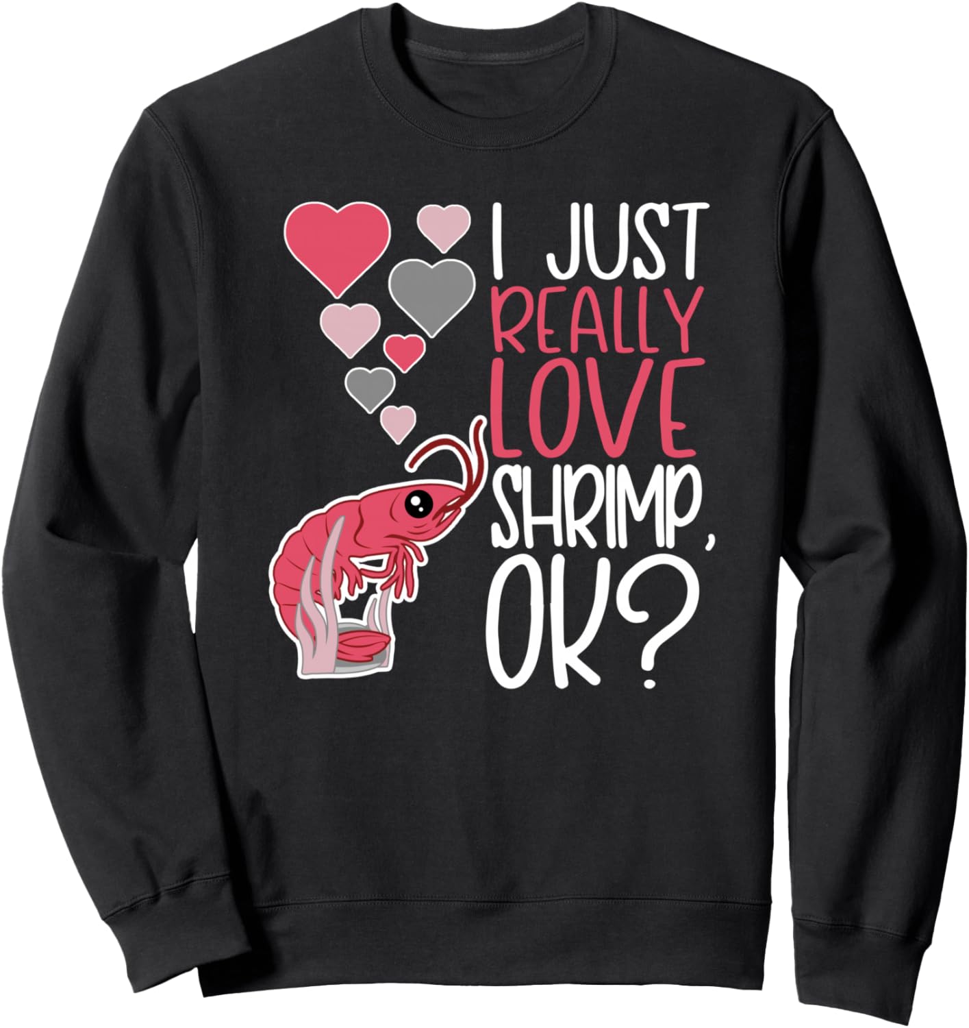 Милая толстовка для любителей креветок «Я действительно люблю креветок» Love Shrimp Apparel, черный
Милая толстовка для любителей креветок «Я действительно люблю креветок» Love Shrimp Apparel, черный